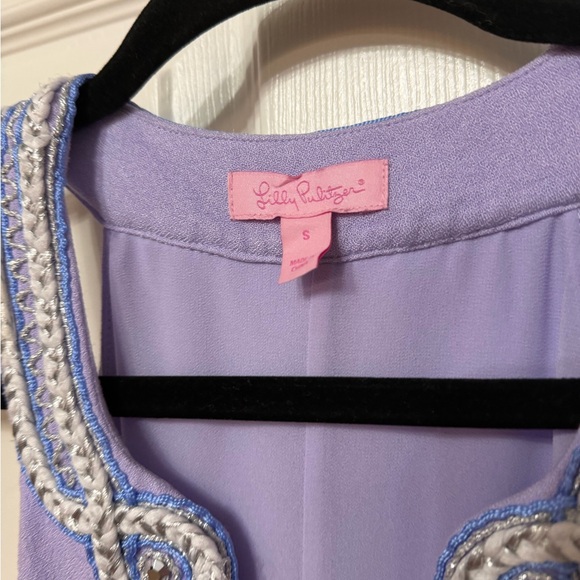 Lilly Pulitzer Valli beaded Shift Dress in Light Lilac Verbena size small - Picture 4 of 8